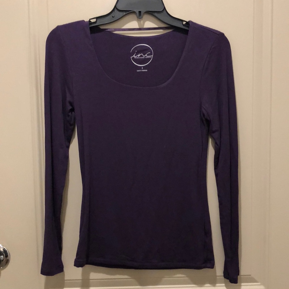 Long sleeve purple shirt